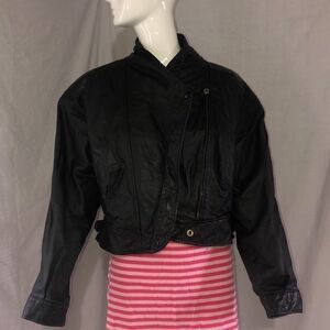 Vintage Byrnes & Baker Leather Moto Jacket